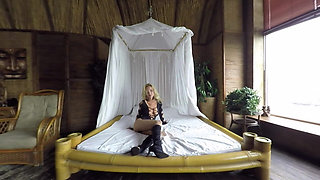 Flawless Blonde Does Sexy Striptease