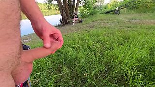 Lonely Girl Watches Me Jerk My Dick & Touch It - Nefirtity Outdoor Handjob Voyeur