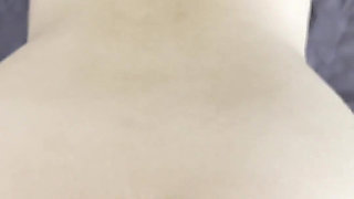 Quick Jerk off POV on Chinese Big Ass with Huge Load to Tiny Asshole