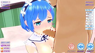 An Ideal Cute Maid - Re:ZERO s Rem 3D Hentai Parody - Gameplay Ver.1