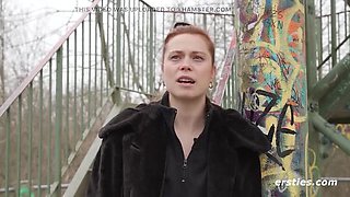 German amateur Sarah K gets herself off with anal dildo and fingering, hot solo masturbation