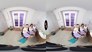 Barbie Brill, Lili Charmelle VR Porn: Study Time - Episode 4 Group Lesson - VirtualTaboo