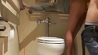 Teacher fucks student at school toilet