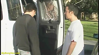 Crazy milf picked up for bang van sex