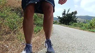 JonDickFlash Public Flashing & Peeing in Public with Big Tits and Puffy Nipples