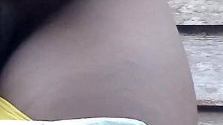 Striptease Peeing Outdoors Rubbing Fingering My Wet Pussy