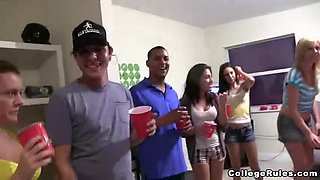 Watch as teen girls get wild at a wild party with tight stripping, group sex, and busty college babes