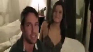 Sexy horny girlfriend encourages her friend to fuck her boyfriend in threesome!!: Porn
