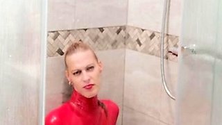 Amateur blondie solo anal masturbation