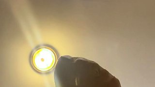 Brunette Tranny jerking in hard dick in solo Webcam