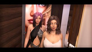 3D animated hentai featuring busty girls in brassieres and a hot taboo storyline