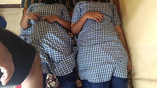 School girl with step father