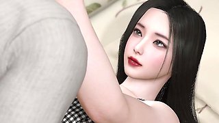 3D Big Boobs Japanese Bride Cheating with BBC