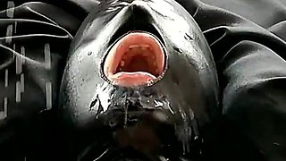 MILF Slave Receive Milk Enema From Her Master