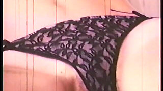 Stunning Scandinavian Blonde Beauty Removes Her Black Panties and Shows Her Pussy in Hot Retro Solo Video