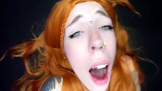 Amateur Kinky Redhead Amelie Green Fucked Hard By Jonny Hurts Big Cock And Swallow His Cum