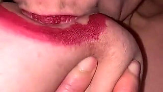 Sucking My Tit Milk W Lipstick Areola