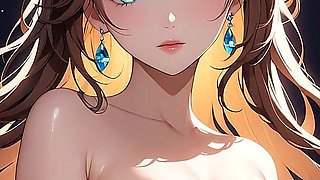 Ai Artistic Nude - Beautiful Woman in Silhouette with Glowing Eyes and Lips