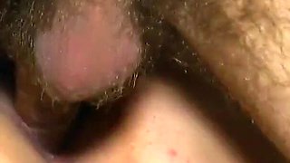 Brunette BBW's big tits get filled with cum