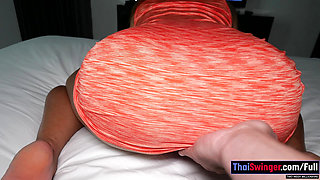 Big ass Thai teen gamer girlfriend POV blowjob and doggystyle sex