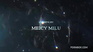 sexy teen latina meicy milu firts DP BBC hard domination