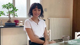 Ersties - Cute French Girl Sasha M Masturbates With Her Favorite Toy