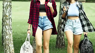 Teen Lesbian Sex at the Camp - Alissa Foxyand Eve Sweet Possessed by Sex Hungry Parasites