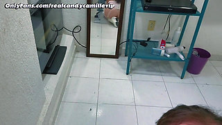 Sexy MILF Gives Her Husband a Passionate Oral Sex for Their Anniversary