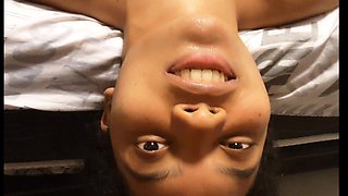 Deep Throat Upside Down Until Cum