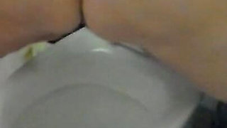 Jen Is Peeing in the Toilet