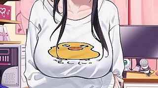 He Rubs My Cock with His Clit on the Bed // Vlover Game #5 All Scenes