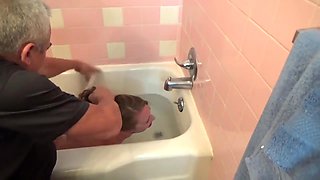 Hogtie Challenges Part 4 Bathtub Freakout - Ashley Lane