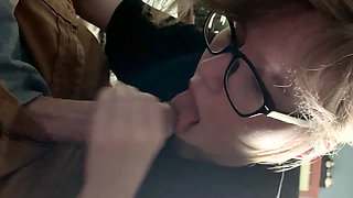 High School Teen Sucks Huge Cock