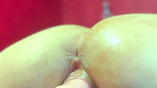Blonde With Natural Big Boobs Loves Putting A Toy In Her