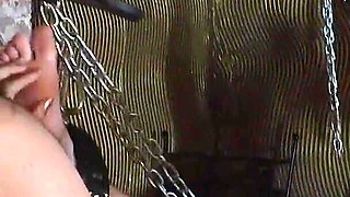 Muscular Dude All Tied up Gets Tickled by His Got and Busty Master