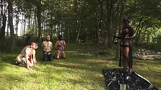 Sexy Latina Domina Punishing Male Sex Slaves