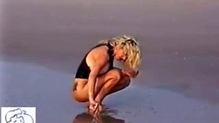 Busty Dusty B.D. Beach Alone