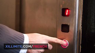 French Girls At Work featuring Jessie Volt's handjob dirt