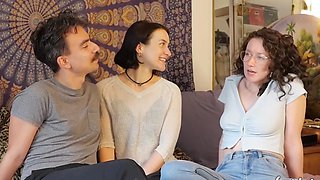 Josie is asking for first time double penetration with her best friend