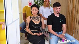She-wolf Mia Gallardo tries our BLIND DATES! Shes ready to fuck any man Or even woman