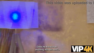 Stepdaddy, Latina and angrygirl have a hot Euro sex party with small tits and shaved pussy action