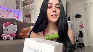 Tattooed Latina Slut Moans on Sex Machine – Shaved Pussy & Intense Orgasm