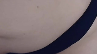 The beautiful mom needed to stroke a hard cock against her little round belly