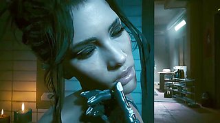 Cyberpunk 2077 sex scenes collection featuring Panam in full nude mode