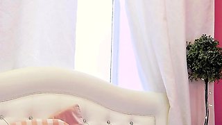 Curly Blonde Teen Records Solo Dildo Masturbation More at