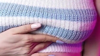 3 Bras, Oil and Slaps on Huge Pregnant Belly