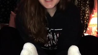 Sexy Emo Teen Dildoing And Foot Fetish