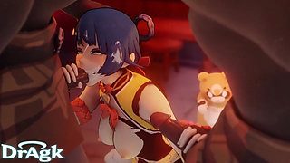 Xiangling Animation Compilation Genshin Impact Hilichurl Hentai Porn