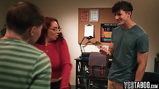 Students double penetrate mom teacher