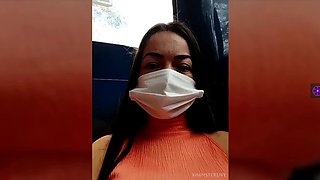 MV538FLSAH IN BUS IN SEXY DRESS